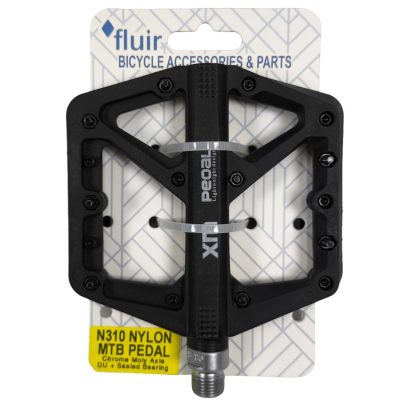 Fluir XM Nylon MTB Platform Pedals – Black