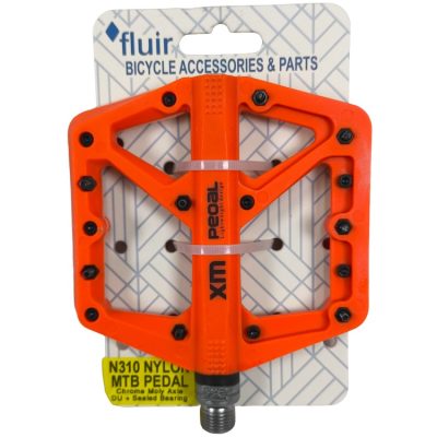 Fluir XM Nylon MTB Platform Pedals – Orange